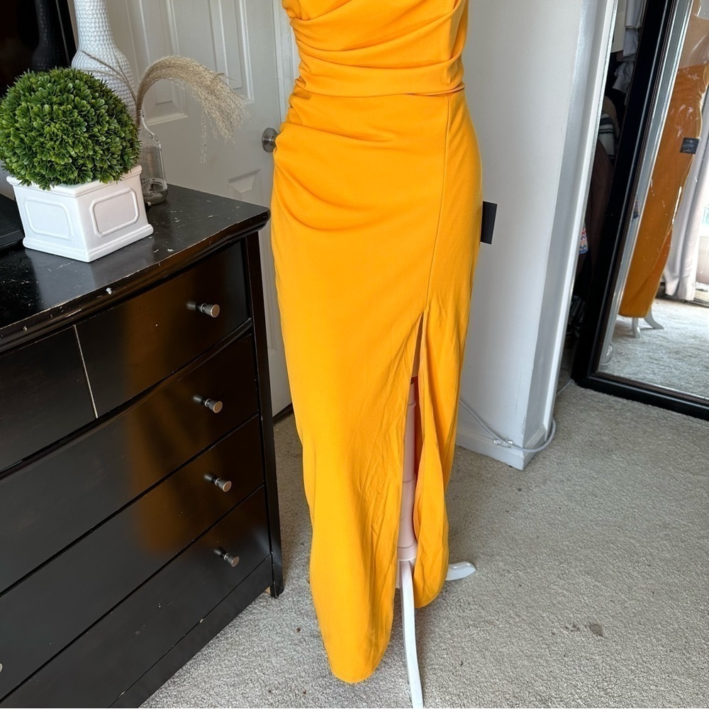 LULU’S MALIA RUCHED STRAPLESS MAXI DRESS - Picture 8 of 16